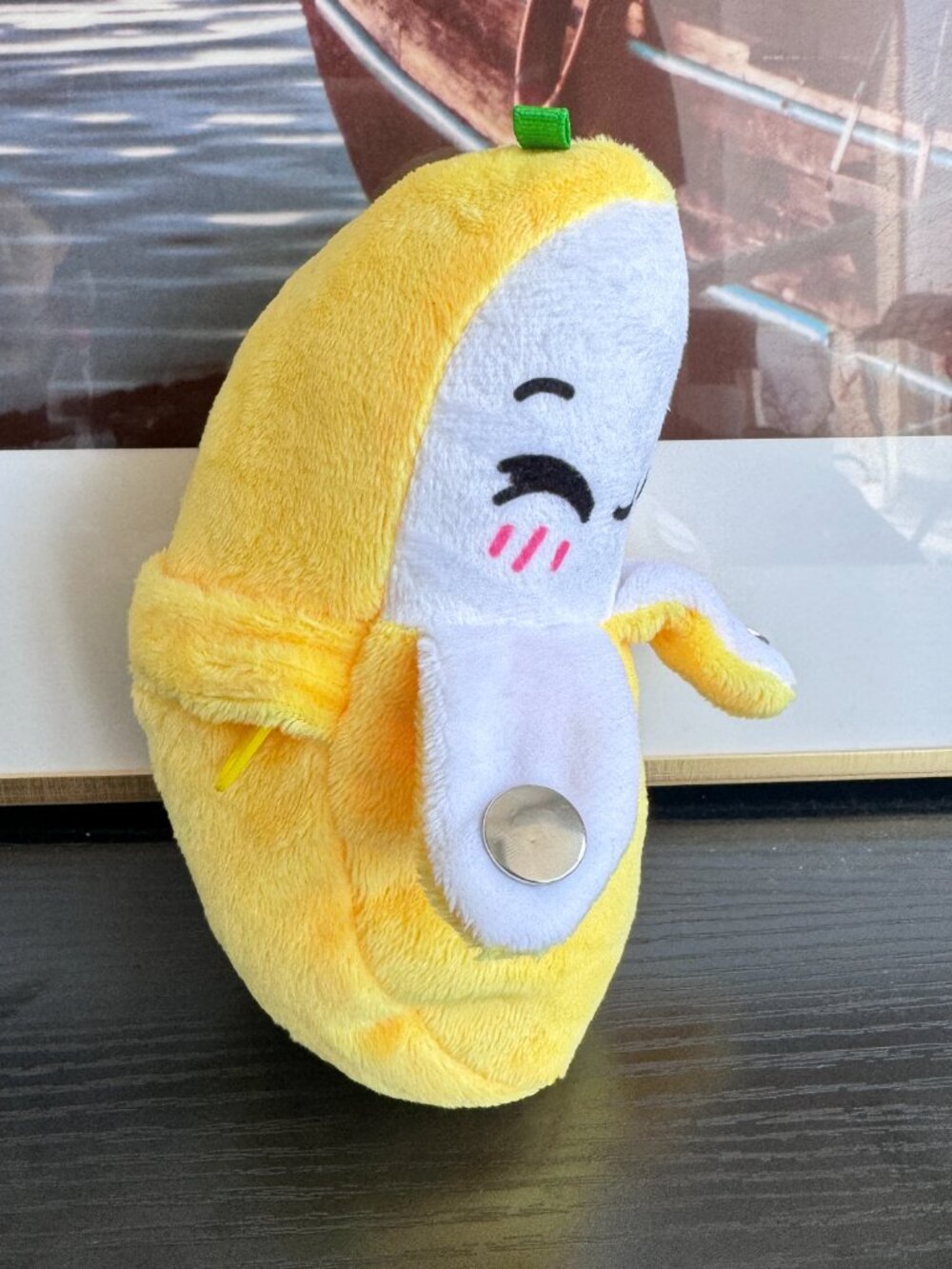 Banana Plush Toy Peeled Fruit Interactive Musical Piano Sensor Kids Gift Doll - Picture 4 of 6